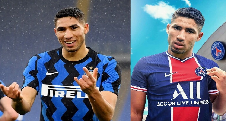 أشرف حكيمي ينتقل إلى باريس سان جيرمان بقيمة 70 مليون يورو كأغلى ظهير أيمن في تاريخ اللعبة